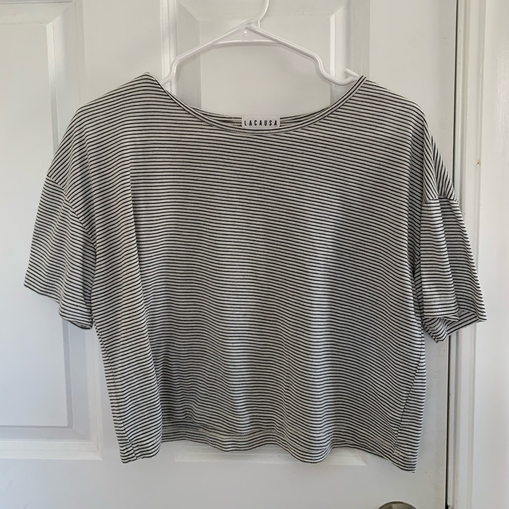 Lacausa Boxy Crop Top